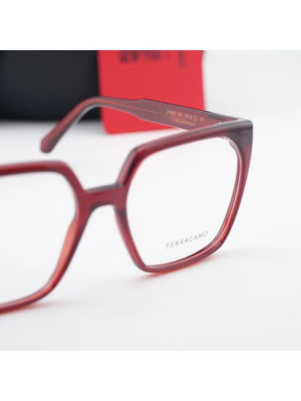 Salvatore Ferragamo SF3042E 612 Square Eyeglasses 55mm – Burgundy